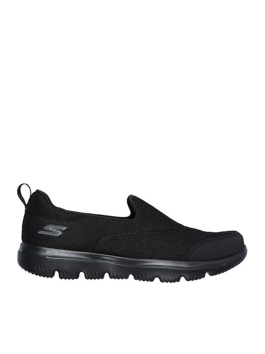 Gowalk Evolution Ultra Γυναικεία Slip-On Πάνινα Μαύρα