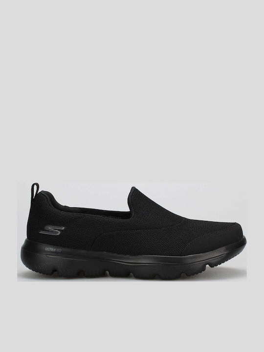Gowalk Evolution Ultra Γυναικεία Slip-On Πάνινα Μαύρα