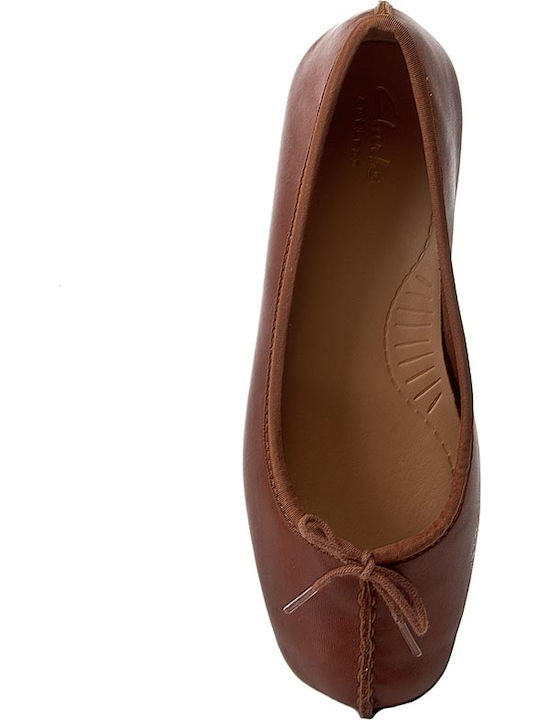 Leather Ballerinas Freckle Ice Tabac Brown