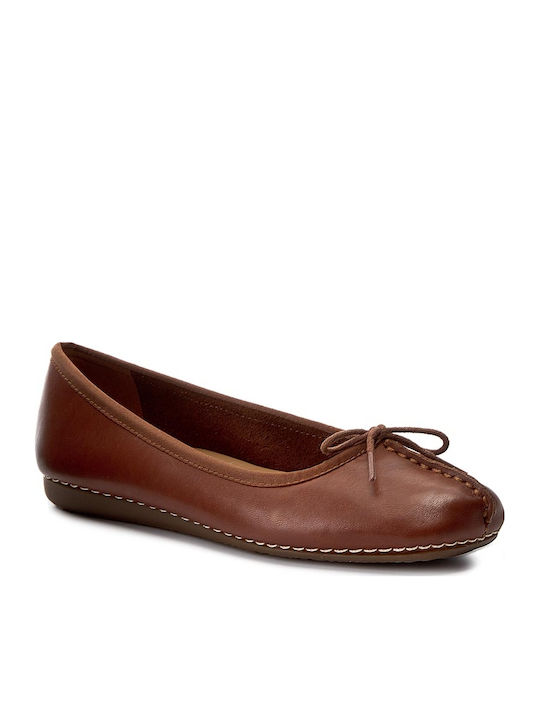 Leather Ballerinas Freckle Ice Tabac Brown