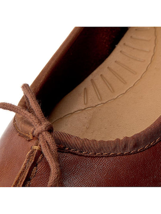 Leather Ballerinas Freckle Ice Tabac Brown