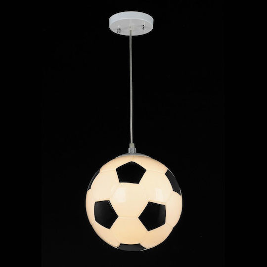 Aca Ball Einfaches Licht Kinderdeckenleuchte Deckenleuchte 40W mit Fassung E27 Weiß 25x25cm