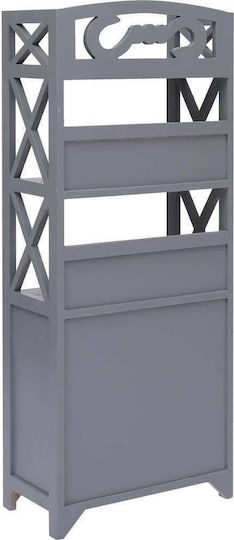 vidaXL Floor Bathroom Column Cabinet L46xD24xH116cm Gray