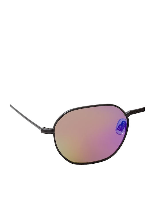 Superdry Super7 Women's Sunglasses with Black Metal Frame and Multicolour Mirror Lens