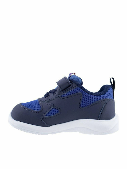 Fun Racer Kids Sports Shoes Running with Hoop & Loop Closure Navy Blue
