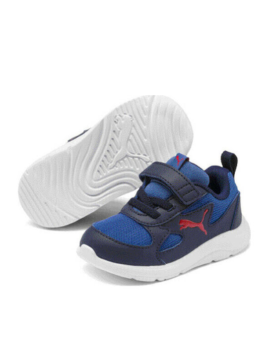 Fun Racer Kids Sports Shoes Running with Hoop & Loop Closure Navy Blue