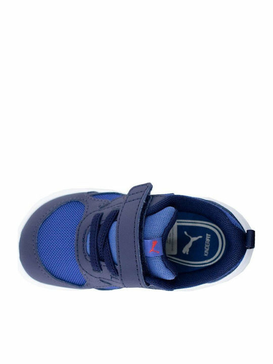 Fun Racer Kids Sports Shoes Running with Hoop & Loop Closure Navy Blue