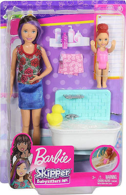 Barbie Skipper Babysitters - Ώρα για Μπάνιο Комплект Кукла за 3++ Години