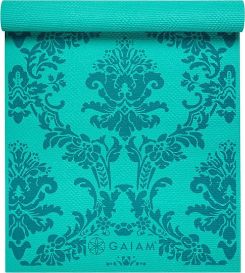 Gaiam Neo-Baroque Print Στρώμα Γυμναστικής Yoga Πράσινο (173x61x0.4cm)
