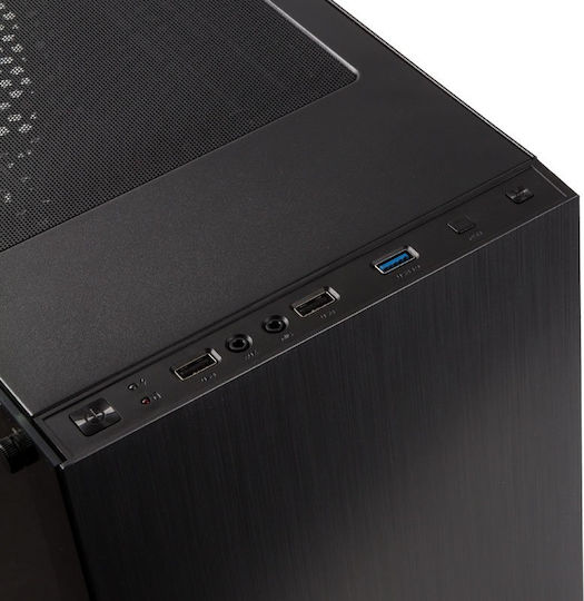 Kolink Stronghold Gaming Midi Tower Κουτί Υπολογιστή με Πλαϊνό Παράθυρο Μαύρο