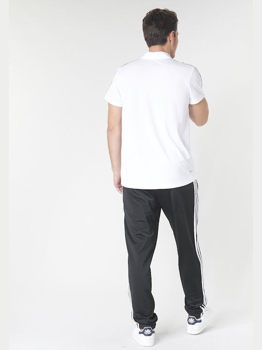 Adidas Designed 2 Move Ανδρικό T-shirt Polo Λευκό