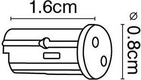 VK Lighting Stromstecker mit Steckdosenbuchse G4 in Schwarz Farbe Set 1Stück 38106-053640