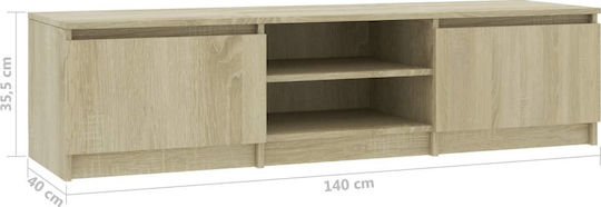 Έπιπλο Τηλεόρασης Sonoma Μ140xΠ40xΥ35.5cm