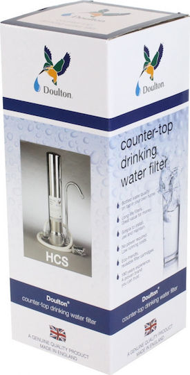 Doulton Countertop Water Filter System HCS with 10" Replacement Filter Doulton Ultracarb 0.5 μm