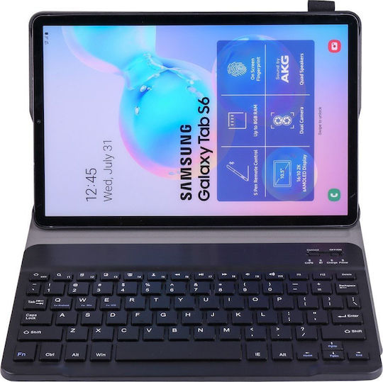 Smartcase Bluetooth Klappdeckel mit Tastatur auf Englisch US Schwarz (Galaxy Tab S6 10.5)