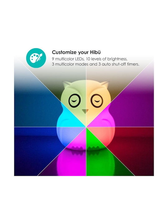 Bbluv Led Kids Decorative Lamp Hibu with Color Changes White 10x8.9x12.2εκ.