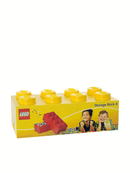 LEGO Children's Storage Box made of Plastic 8-Stud Yellow 50x25x17cm 1pcs