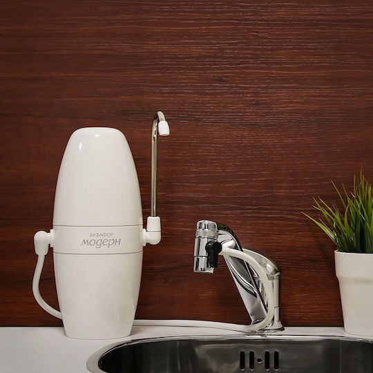 Aquaphor Modern Water Filtration System Countertop Single with Faucet with Replacement Filter