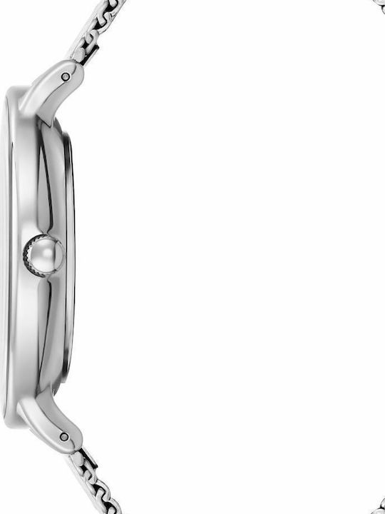 Kenneth Cole Oxford Ανδρικό Ρολόι 42mm Μπαταρίας με Ασημί Μεταλλικό Μπρασελέ