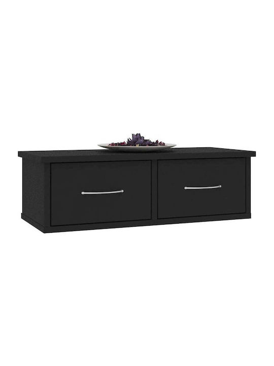 Shelf Wall Black 60x26x18.5cm