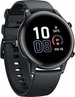 Honor MagicWatch 2 Stainless Steel 42mm Waterproof with Heart Rate Monitor (Agate Black)