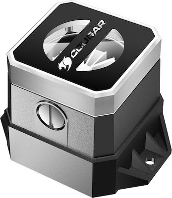 Cougar Helor 240 Wasserkühlungssystem für Prozessoren Doppelter Ventilator 120mm für Socket /A/M/4/ / / /1/2/0/0/ /1/1/5/x/ mit RGB Beleuchtung Schwarz