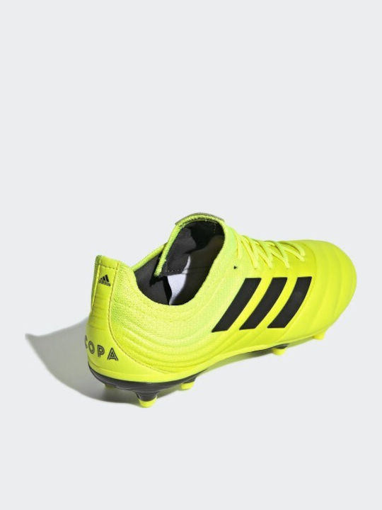 adidas Copa 19.1 Football Shoes with Cleats Solar Yellow / Core Black