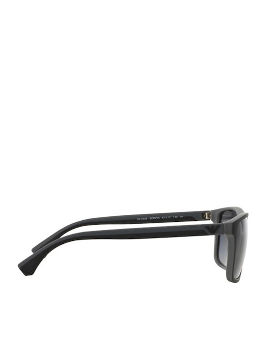 Emporio Armani Men's Sunglasses with Black Plastic Frame and Black Gradient Polarized Lens EA4033 5229T3