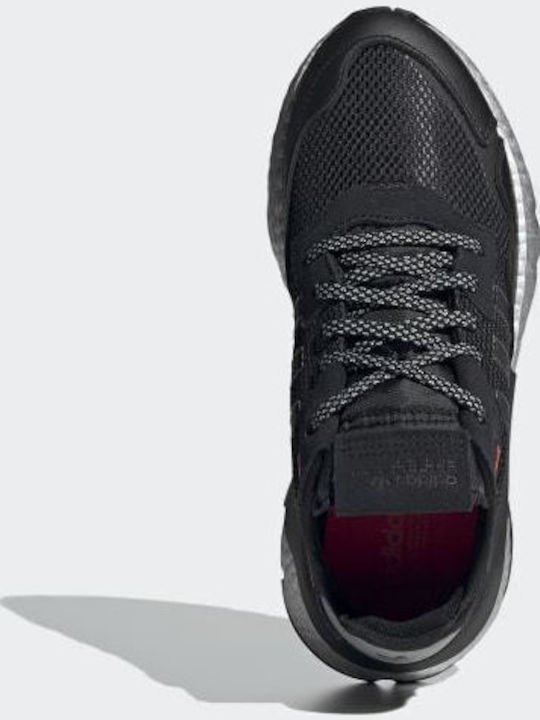 Nite Jogger Sneakers Core Black / Shock Red / Silver Metallic
