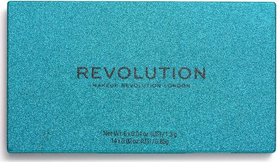 Revolution Beauty Precious Stone Παλέτα με Σκιές Ματιών σε Στερεή Μορφή Emerald 16.9gr