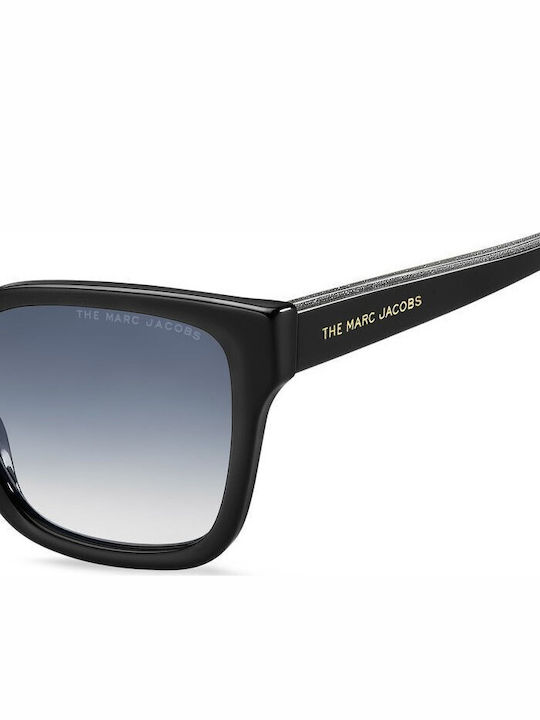 Marc Jacobs Ochelari De Soare Pentru Femei Cu Ramă Neagră Din Plastic Și Lentile Gri Degrade