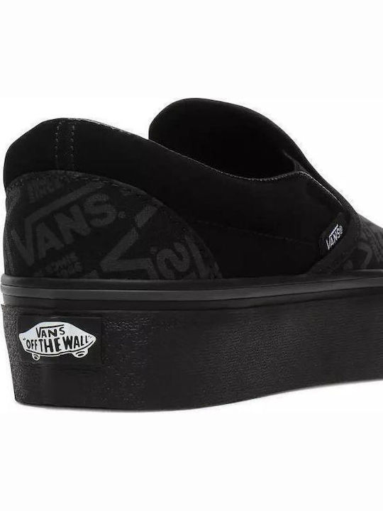 66 Classic Πάνινα Ανδρικά Slip-On Μαύρα