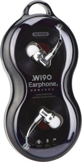 WK WI90 În ureche Handsfree cu Mufă 3.5mm Alb