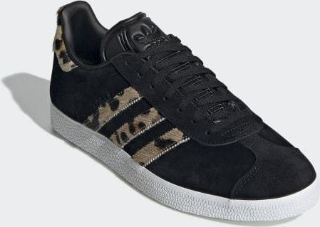 Adidas gazelle black outlet raw desert leopard