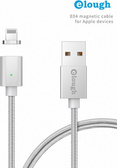 Magnetic USB to Lightning Cable Γκρι 1m
