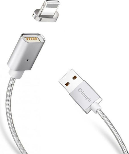 Magnetic USB to Lightning Cable Γκρι 1m