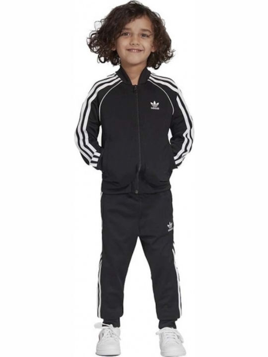 Adidas Παιδικό Σετ Φόρμας Μαύρο 2τμχ