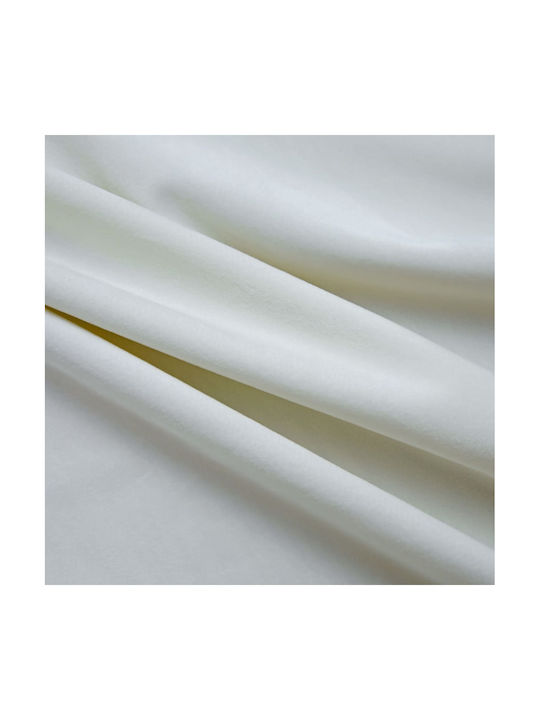 vidaXL Curtain Blackout with Grommet Cream Veludini 140x175cm