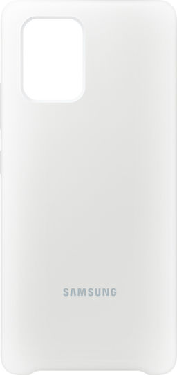 Samsung Husă Silicon Back Cover Albă Galaxy S10 Lite