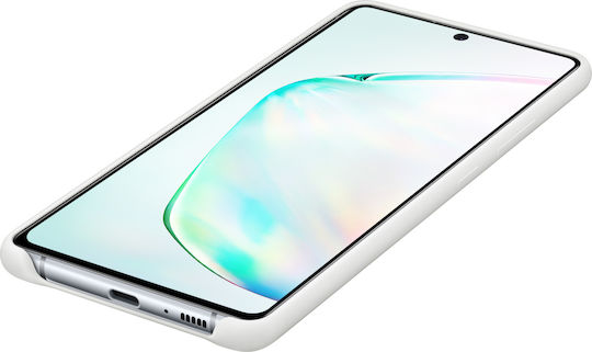 Samsung Husă Silicon Back Cover Albă Galaxy S10 Lite