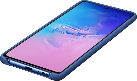 Samsung Umschlag Rückseite Silikon Blau (Galaxy S10 Lite)