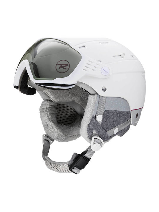 Rossignol All Speed Visor Impacts Ski & Snowboard Helm in Weiß Farbe