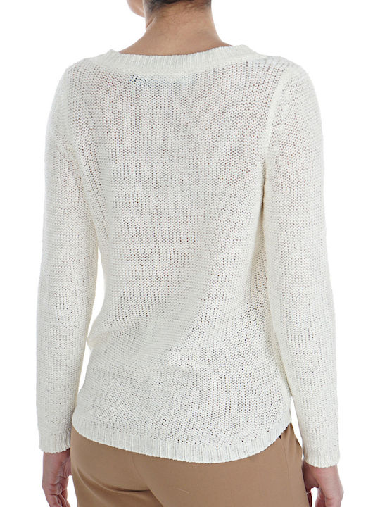 Only Damen Langarm Pullover Cloud Dancer