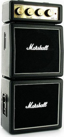 Marshall MS-4 Mini Ενισχυτής Ηλεκτρικής Κιθάρας 2 x 3" 1W Μαύρος