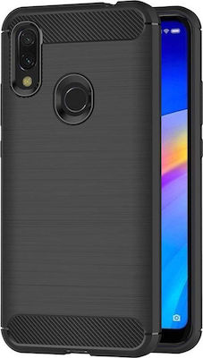 Hurtel Carbon Brushed Back Cover Σιλικόνης Μαύρο (Redmi 7)