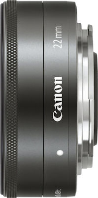 Canon Crop Φωτογραφικός Φακός EF-M 22mm f/2 STM Wide Angle / Pancake για Canon EF-M Mount Black