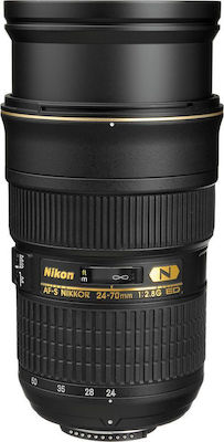 Nikon Full Frame Φωτογραφικός Φακός AF-S Nikkor 24-70mm f/2.8G ED Standard Zoom για Nikon F Mount Black