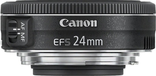 Canon Crop Kameraobjektiv EF-S 24mm f/2.8 STM Standard / Pfannkuchen für Canon EF-S Mount Black