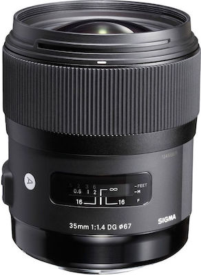 Sigma Full Frame Φωτογραφικός Φακός AF 35mm f/1.4 DG HSM Σταθερός για Canon EF Mount Black