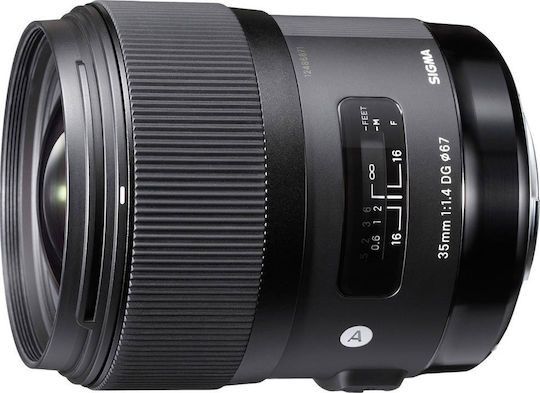 Sigma Full Frame Camera Lens 35mm F1.4 DG HSM Fixed for Nikon F Mount Black